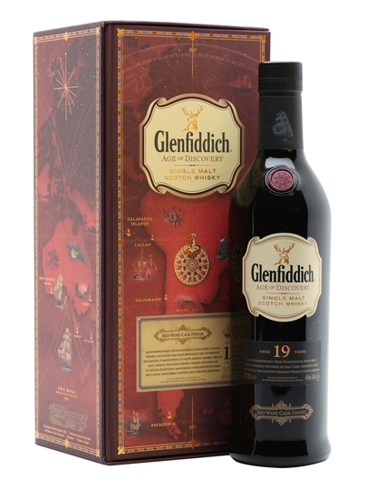 Glenfiddich Age Of Discovery Red Wine Cask Finish 19 Year Old Single Malt Scotch Whisky