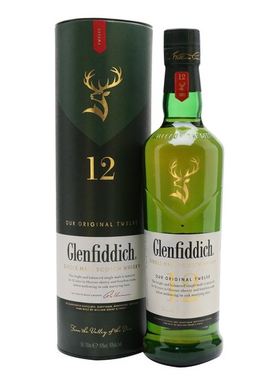 Glenfiddich 12 Year Old Single Malt Scotch Whisky