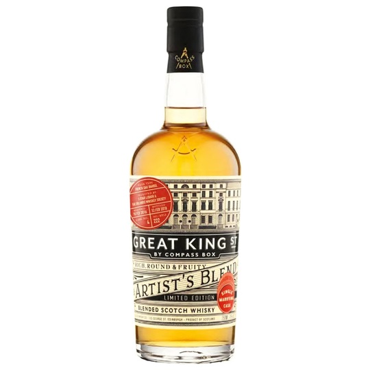 Compass Box Great King St Artists Blend Single Marrying Cask Limited Edition Blended Scotch Whisky