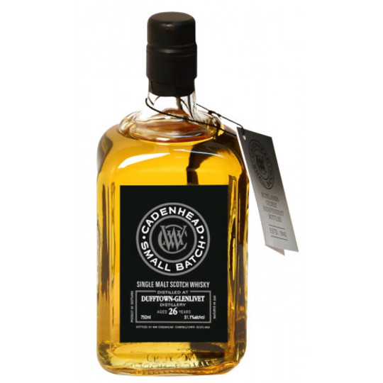 Cadenheads Small Batch Dufftown Glenlivet 26 Year Old Single Malt Scotch Whisky