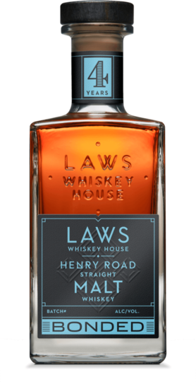 A D Laws Henry Road 4 Year Old Bonded Straight Malt Whiskey