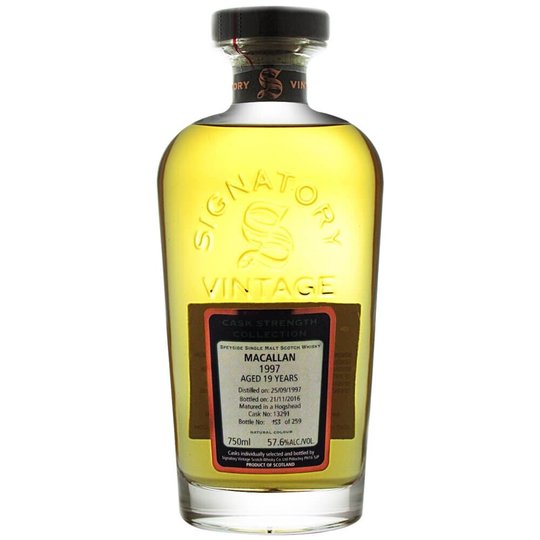 Signatory Vintage The Un Chillfiltered Collection Macallan 19 Years Old Single Malt Scotch Whisky