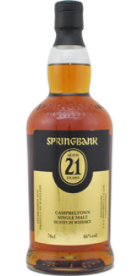 Springbank 21 Year Old Single Malt Scotch Whisky