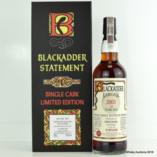 Blackadder Raw Cask Springbank 14 Year Old Single Malt Scotch Whisky