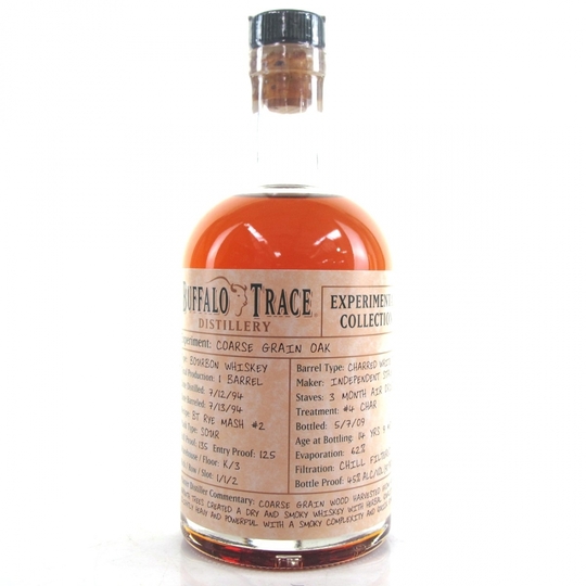 Buffalo Trace Experimental Collection Coarse Grain Oak Rye Bourbon Whiskey