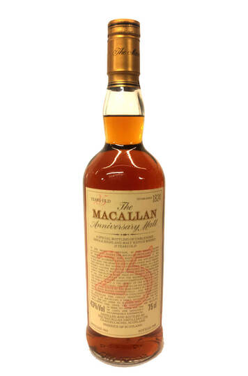 The Macallan Anniversary Malt 25 Year Old Single Malt Scotch Whisky