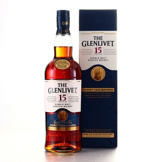 The Glenlivet Sherry Cask Matured 15 Year Old Single Malt Scotch Whisky