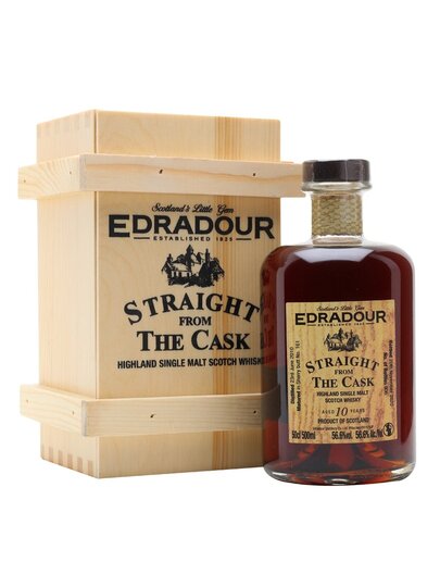 Edradour Straight From The Cask Sherry Butt Aged 10 Year Old Single Malt Scotch