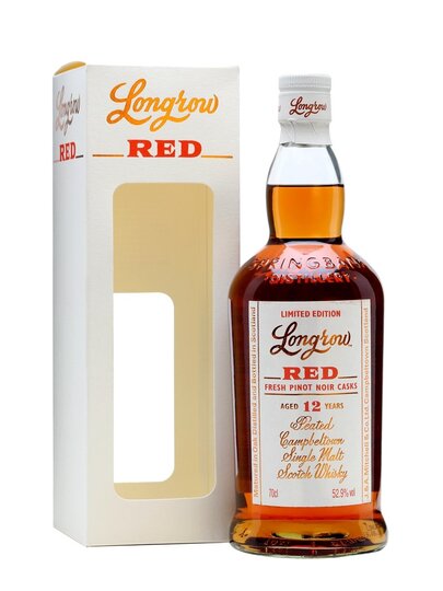 Longrow Red Limited Edition Fresh Pinot Noir Casks Peated 12 Year Old Single Malt Scotch Whisky
