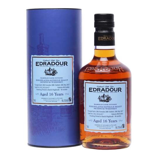 Edradour Limited Edition Barolo Cask Finish 16 Years Single Malt Scotch Whisky