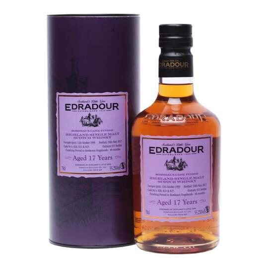 Edradour Bordeaux Cask Finish Aged 17 Year Old Single Malt Scotch Whisky