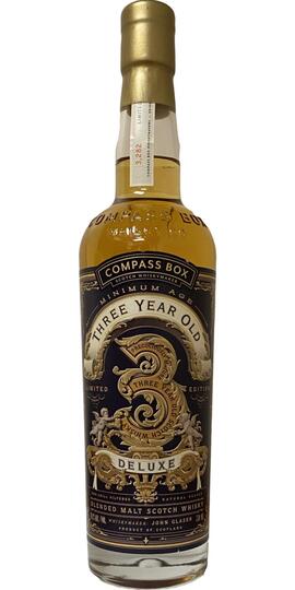 Compass Box Three Year Old Deluxe Limited Edition Blended Malt Scotch Whisky
