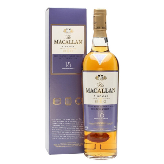 The Macallan Fine Oak 18 Year Old Single Malt Scotch Whisky