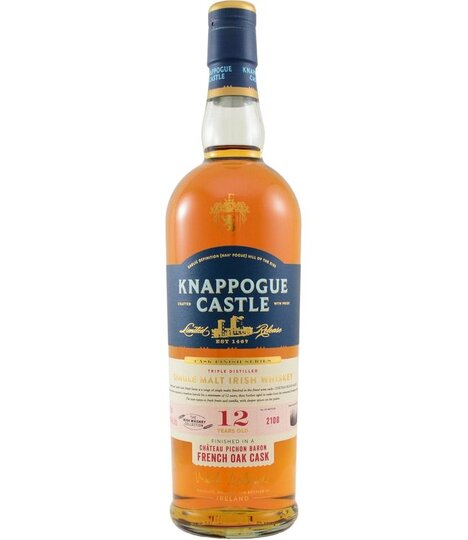 Knappogue Castle Chateau Pichon Baron French Oak Cask 12 Year Old Single Malt Irish Whiskey