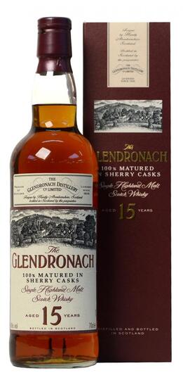 The Glendronach 15 Year Old Matured In Sherry Casks Single Malt Scotch Whisky