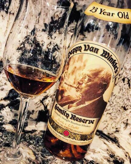 Old Rip Van Winkle Pappy Van Winkles 23 Year Old Family Reserve Bourbon