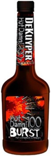 Dekuyper Hot Damn Burst Hot Cinnamon Schnapps Liqueur 100 Proof