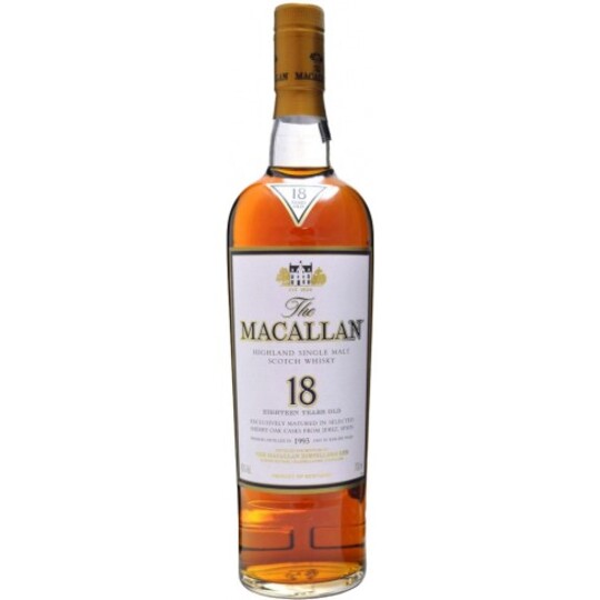 The Macallan 18 Year Old Sherry Oak Single Malt Scotch Whisky