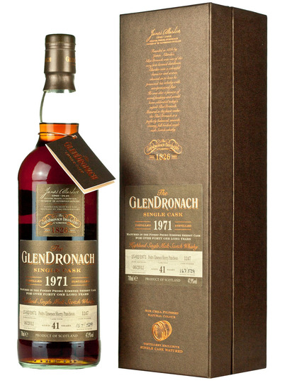 The Glendronach Pedro Ximenez Sherry Puncheon Single Cask 41 Year Old Single Malt Scotch Whisky