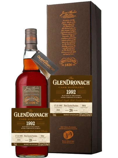 The Glendronach Pedro Ximenez Sherry Puncheon Single Cask 28 Year Old Single Malt Scotch Whisky