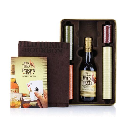 Wild Turkey Poker Set Gift Tin