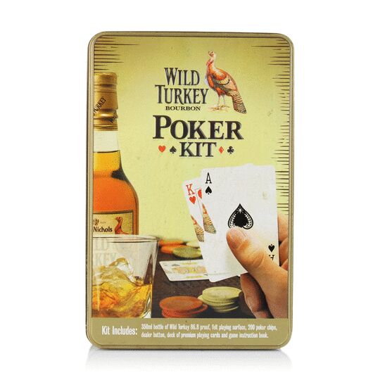 Wild Turkey Poker Set Gift Tin