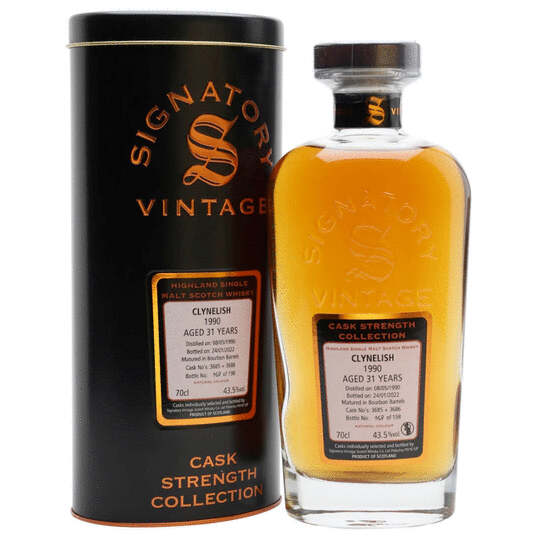 Signatory Vintage Cask Strength Collection Clynelish 31 Year Old Single Malt Scotch