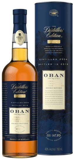 Oban The Distillers Edition Double Matured Montilla Fino Sherry Cask Wood Single Malt Scotch Whisky