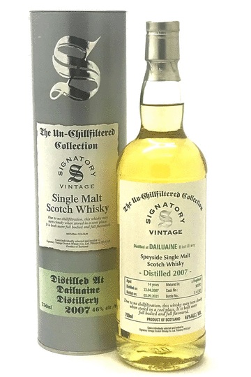 Signatory Vintage The Un Chillfiltered Collection Dailuaine 14 Year Old Single Malt