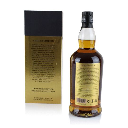 Springbank 21 Year Old Single Malt Scotch Whisky