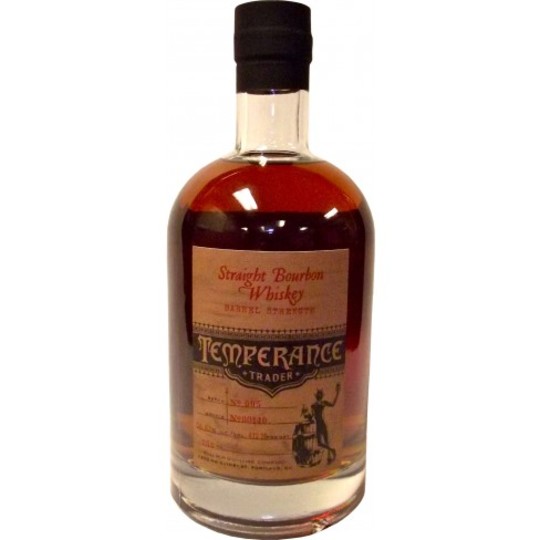 Bull Run Distilling Co Temperance Trader Barrel Strength Bourbon Whiskey