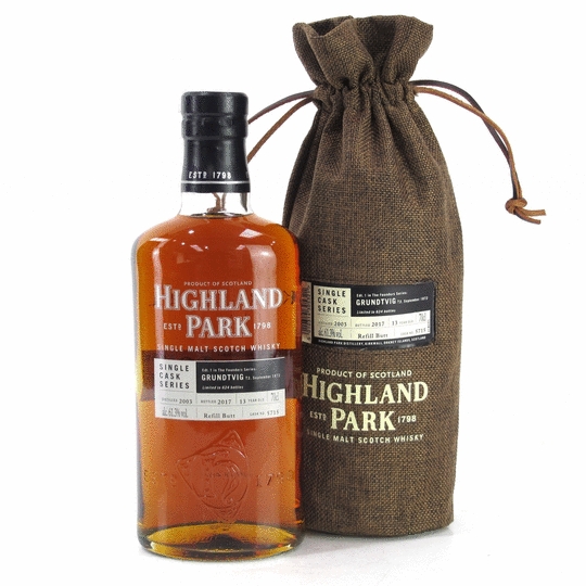 Highland Park Single Cask Series Grundtvig 13 Year Old Single Malt Scotch Whisky
