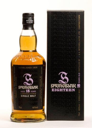 Springbank 18 Year Old Single Malt Scotch Whisky