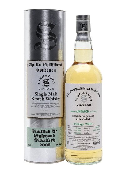 Signatory Vintage The Un Chillfiltered Collection Linkwood 11 Year Old Single Malt Scotch Whisky
