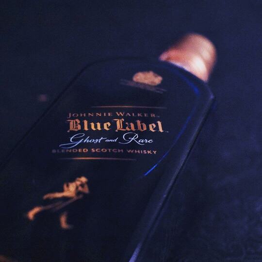 Johnnie Walker Blue Label Ghost And Rare Pittyvaich Blended Scotch Whisky