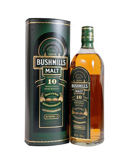 Bushmills 10 Year Old Single Malt Irish Whiskey