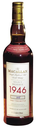 The Macallan Select Reserve 1946 Single Malt Scotch Whisky No Box