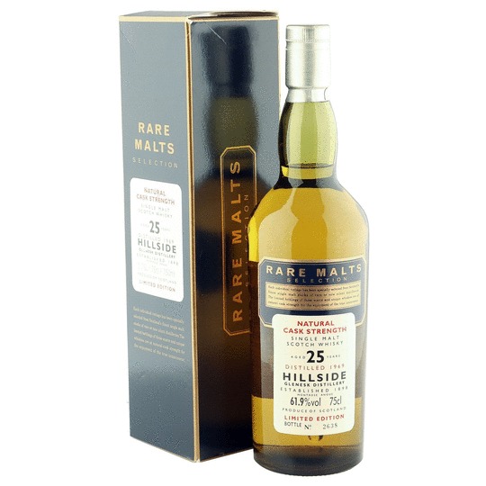 Rare Malts Selection Natural Cask Strength Glenesk Distillery Hillside Aged 25 Years