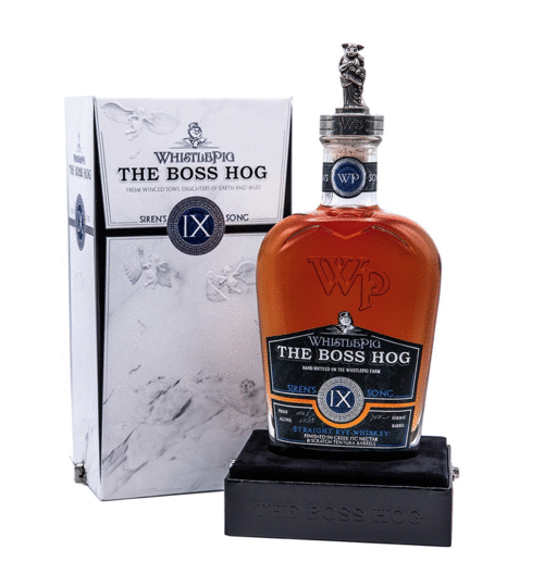 Whistlepig Farm The Boss Hog 9th Edition Sirens Song Muse Stopper Vertical Straight Rye Whiskey
