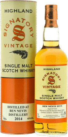 Signatory Vintage Ben Nevis 8 Year Old Single Malt Scotch Whisky