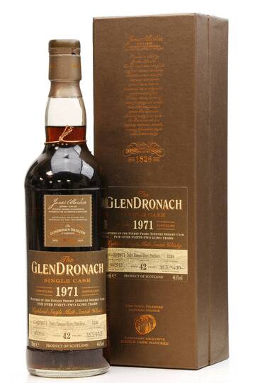 The Glendronach Single Cask 42 Year Old Pedro Ximinez Sherry Puncheon Single Malt Scotch