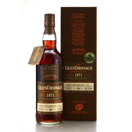 The Glendronach Single Cask 39 Year Old Oloroso Sherry Butt Single Malt Scotch Whisky
