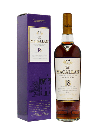The Macallan 18 Year Old Sherry Oak Single Malt Scotch Whisky