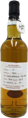 Springbank Duty Paid Sample 17 Year Old Fresh Bourbon Single Malt Scotch Whisky