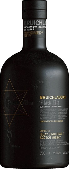 Bruichladdich Black Art 101 Edition 29 Year Old Unpeated Single Malt Scotch Whisky
