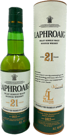 Laphroaig 21 Year Old Single Malt Scotch Whisky Friends Of Laphroaig