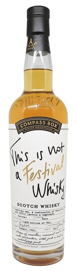 Compass Box This Is Not A Festival Whisky Blended Scotch Whisky