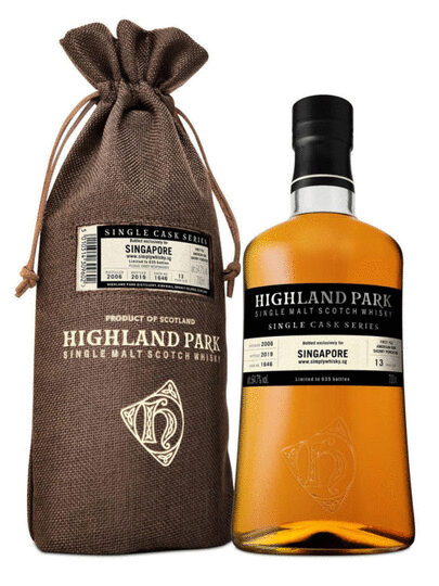 Highland Park Single Cask Series Singapore Exclusive 13 Year Old Single Malt Scotch Whisky