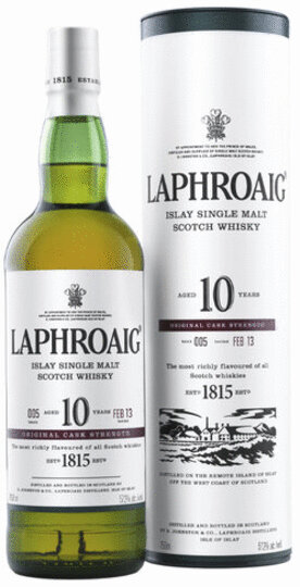 Laphroaig 10 Year Old Original Cask Strength Single Malt Scotch Whisky