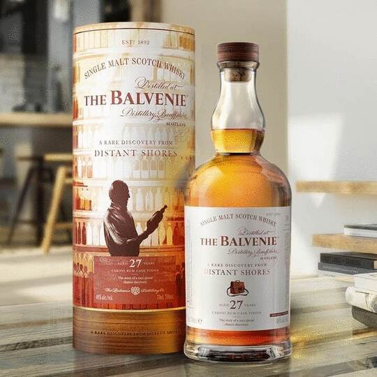 The Balvenie A Rare Discovery From Distant Shores 27 Year Old Single Malt Scotch Whisky